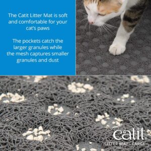 Alternative view of Catit Large Cat Litter Mat – Gentle on Paws, Traps Loose Litter, Non-Slip, Easy Maintenance Design
